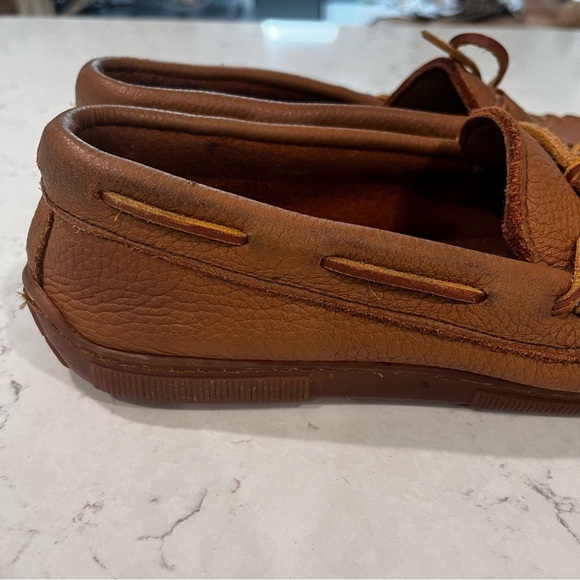 MINNETONKA Genuine Moose Leather Loafers Size 9 - Picture 6 of 12